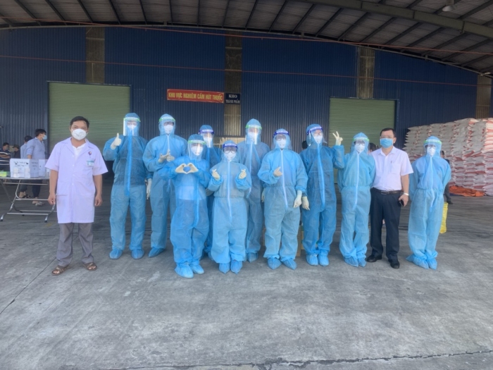 Bình Phước: Ra quân xét nghiệm sàng lọc SARS-CoV-2 cho toàn bộ người lao động trong KCN