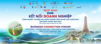 Họp báo thông tin về Diễn đàn kết nối doanh nghiệp công nghiệp, thương mại, nông nghiệp công nghệ cao EuroCham - tỉnh Bình Phước năm 2024