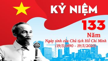 Banner kỷ niệm 133 năm Ngày sinh Chủ tịch Hồ Chí Minh
